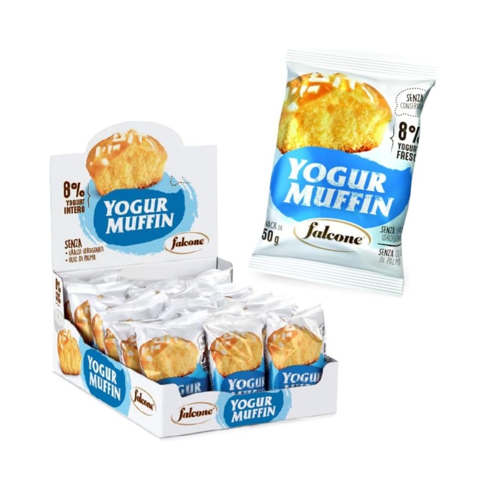 Muffin allo Yogurt Falcone Monoporzione 50 gr Confezione da 18