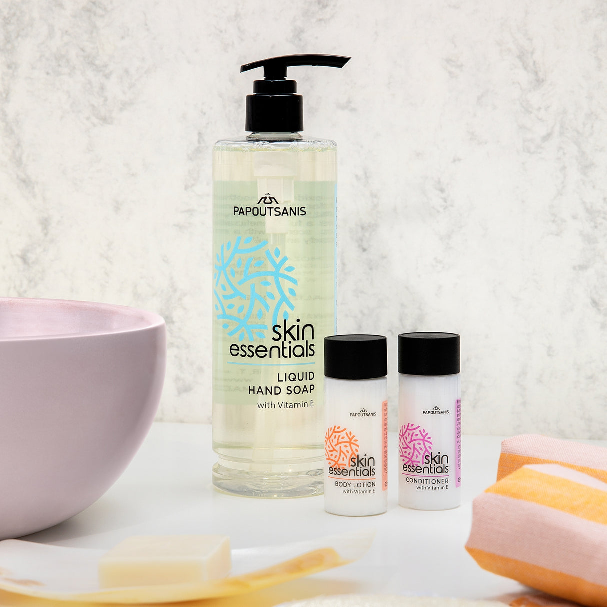Dispenser Shampoo e Gel Doccia 2in1 Skin Essentials 380 ml