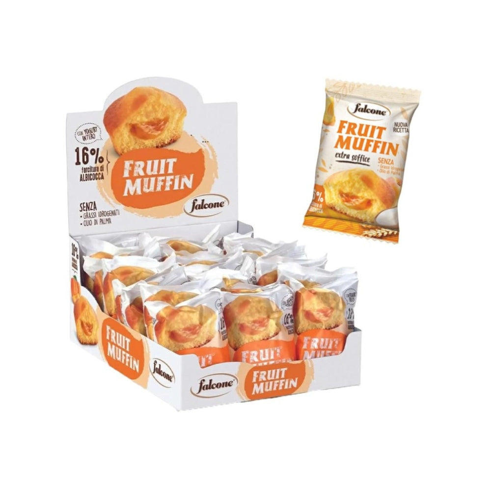 Fruit Muffin con Albicocca Falcone Monoporzione 50 gr Confezione da 18