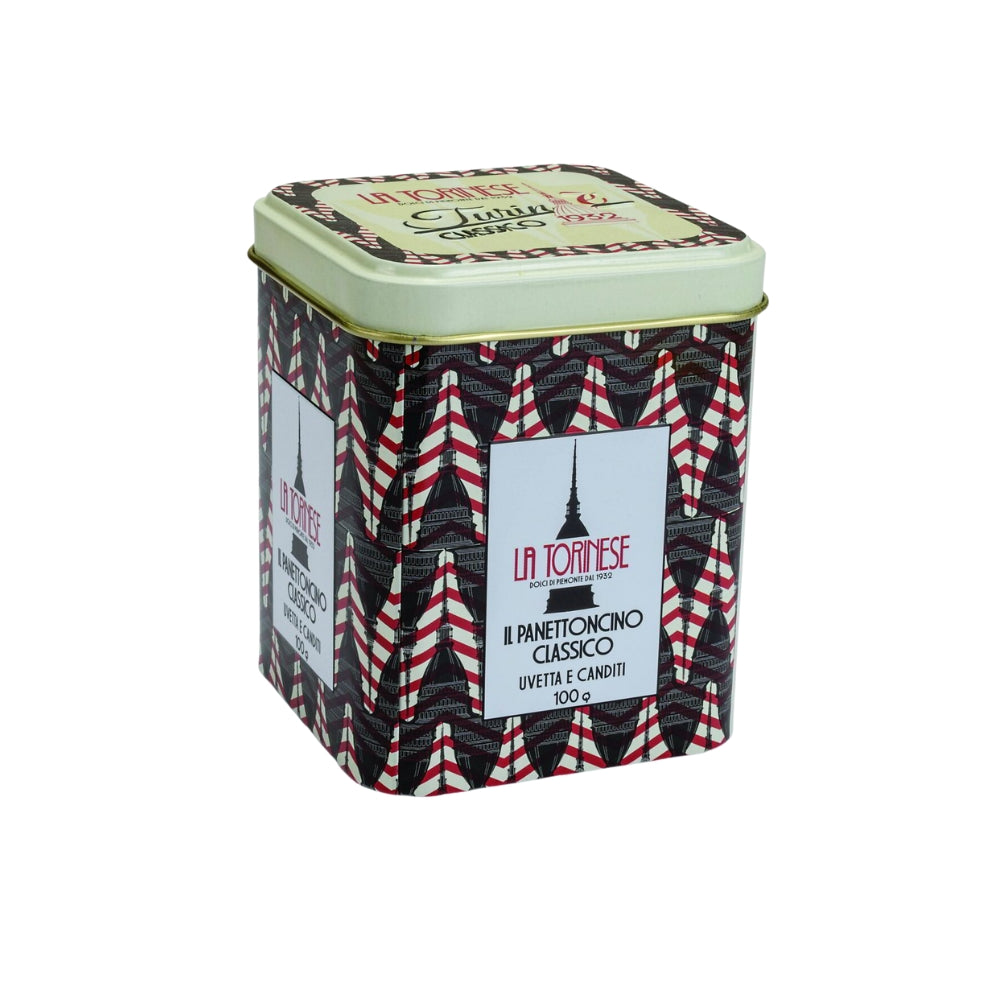 Panettoncino Classico La Torinese in elegante latta 100 gr