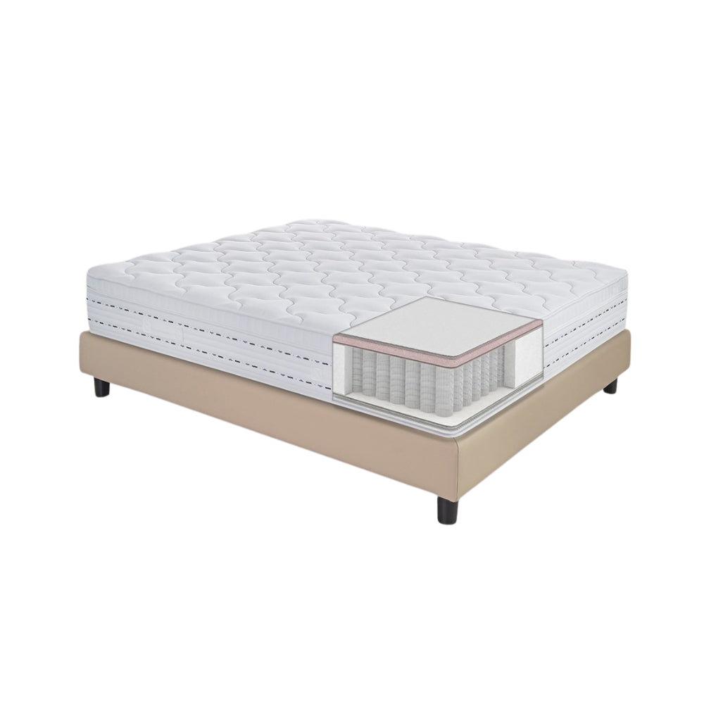 Magniflex Materasso Hotel Versilia ignifugo con Molle Insacchettate + MagniFoam e No Flip System Made in Italy (H 22 o 24 cm)