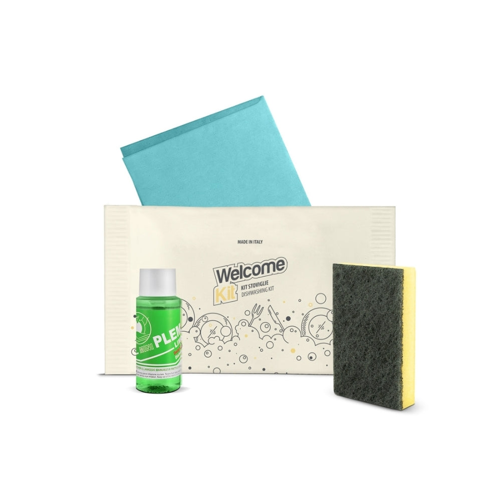 Mini kitchen dish cleaning kit