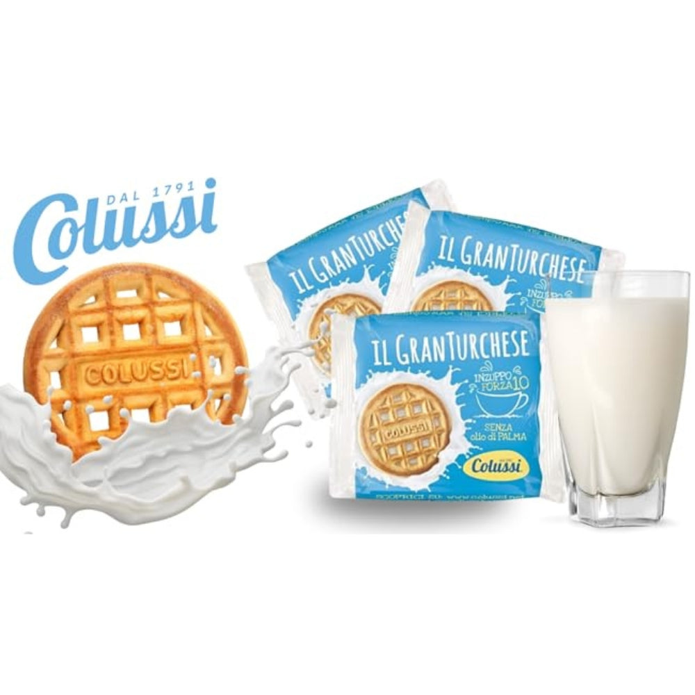 Box da 200 Biscotti GranTurchese Colussi Monoporzione 13,3 gr
