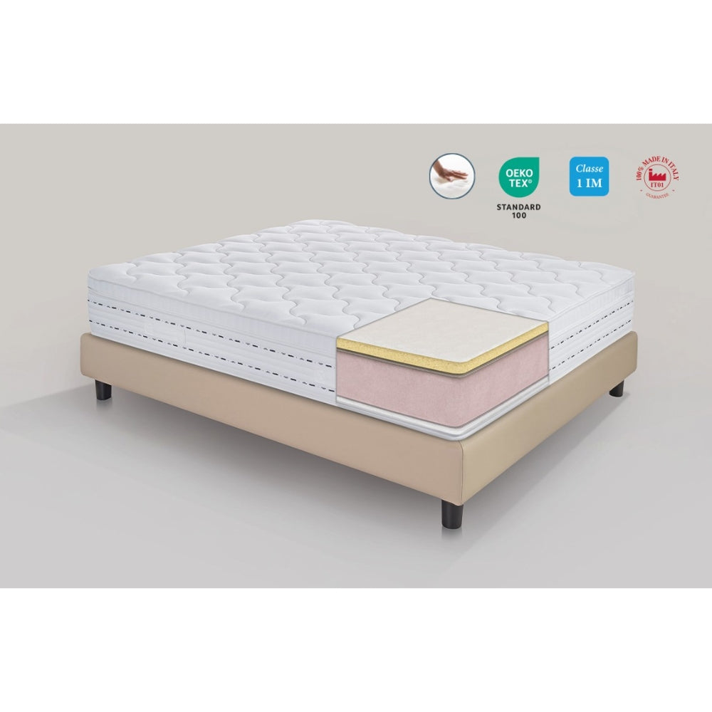 Magniflex Materasso Hotel Siena ignifugo MagniFoam + Memoform Anatomico Made in Italy (H 23 o 25 cm)