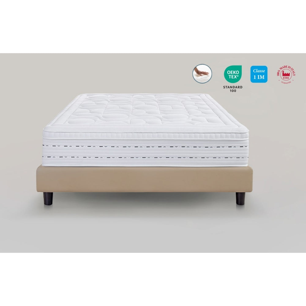 Magniflex Materasso Hotel Forte dei Marmi ignifugo con Molle Insacchettate + Memoform Anatomico Made in Italy (H 29 o 31 cm)