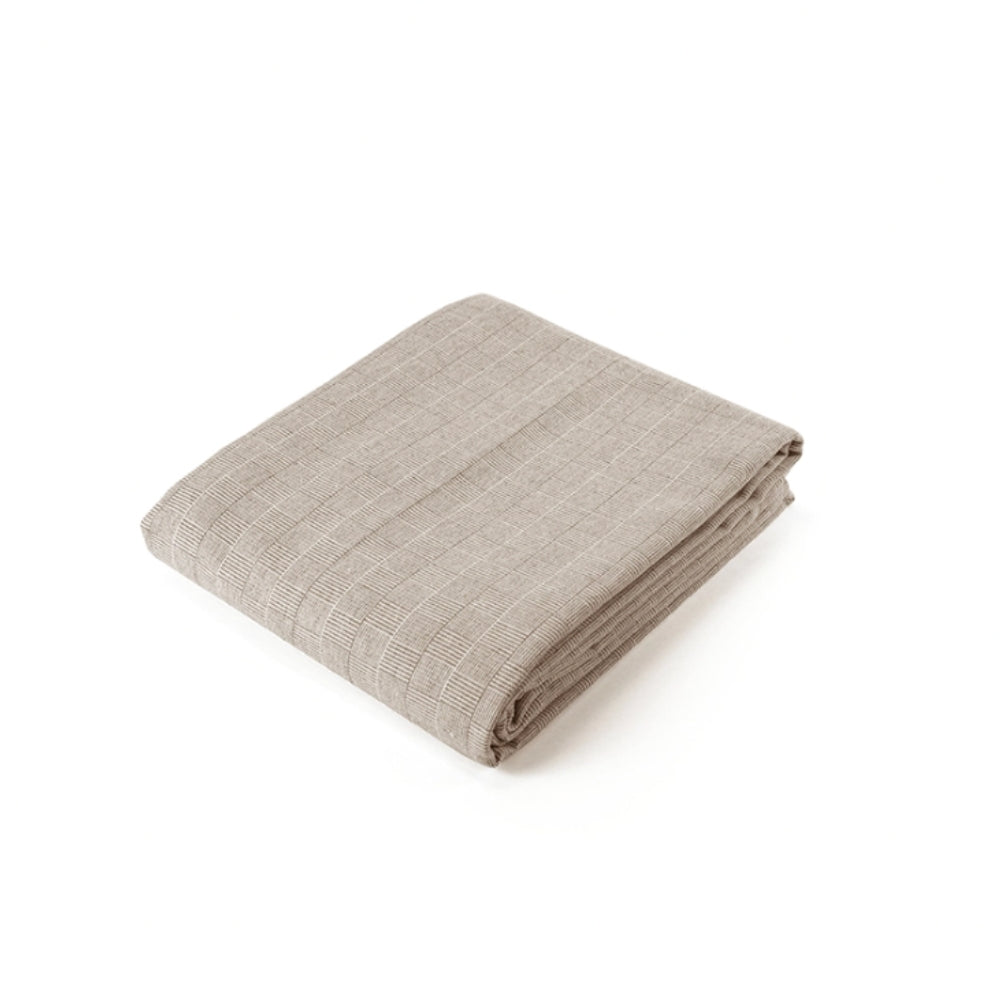 Copriletto copritutto Cannes 1 Piazza e Mezzo 210 x 250 cm in puro cotone Tortora