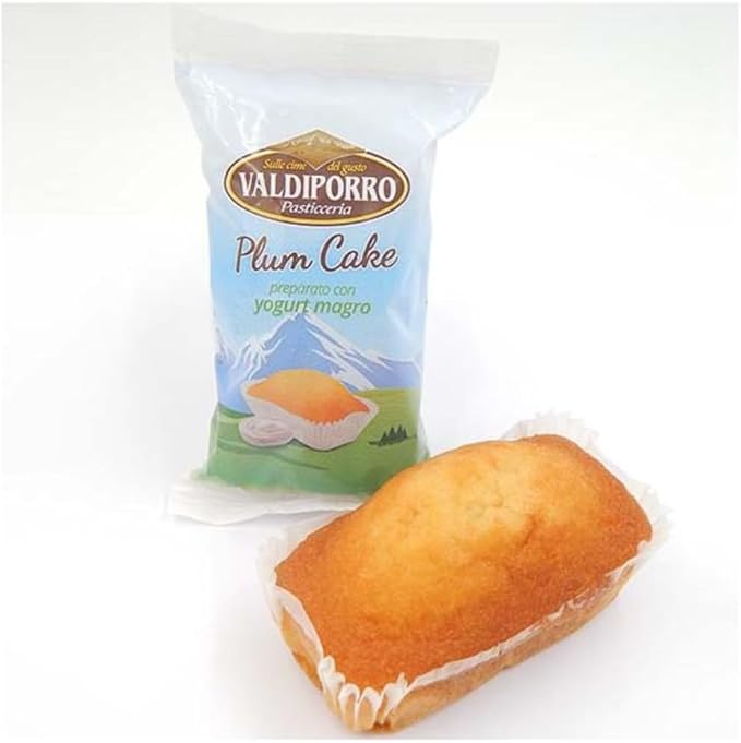 Plumcake allo Yogurt Valdiporro Monoporzione 35 gr Confezione da 36 pezzi