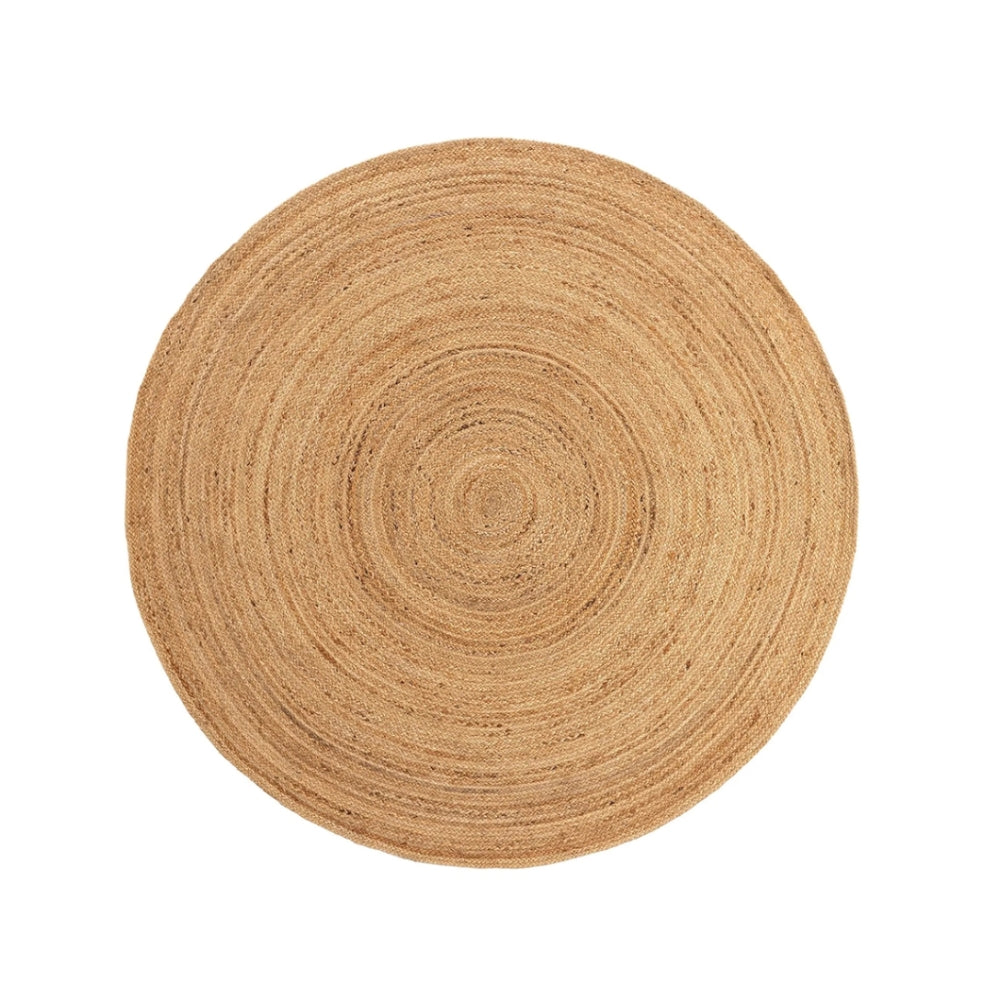Round Jute Mat Rug 120 x 120 cm