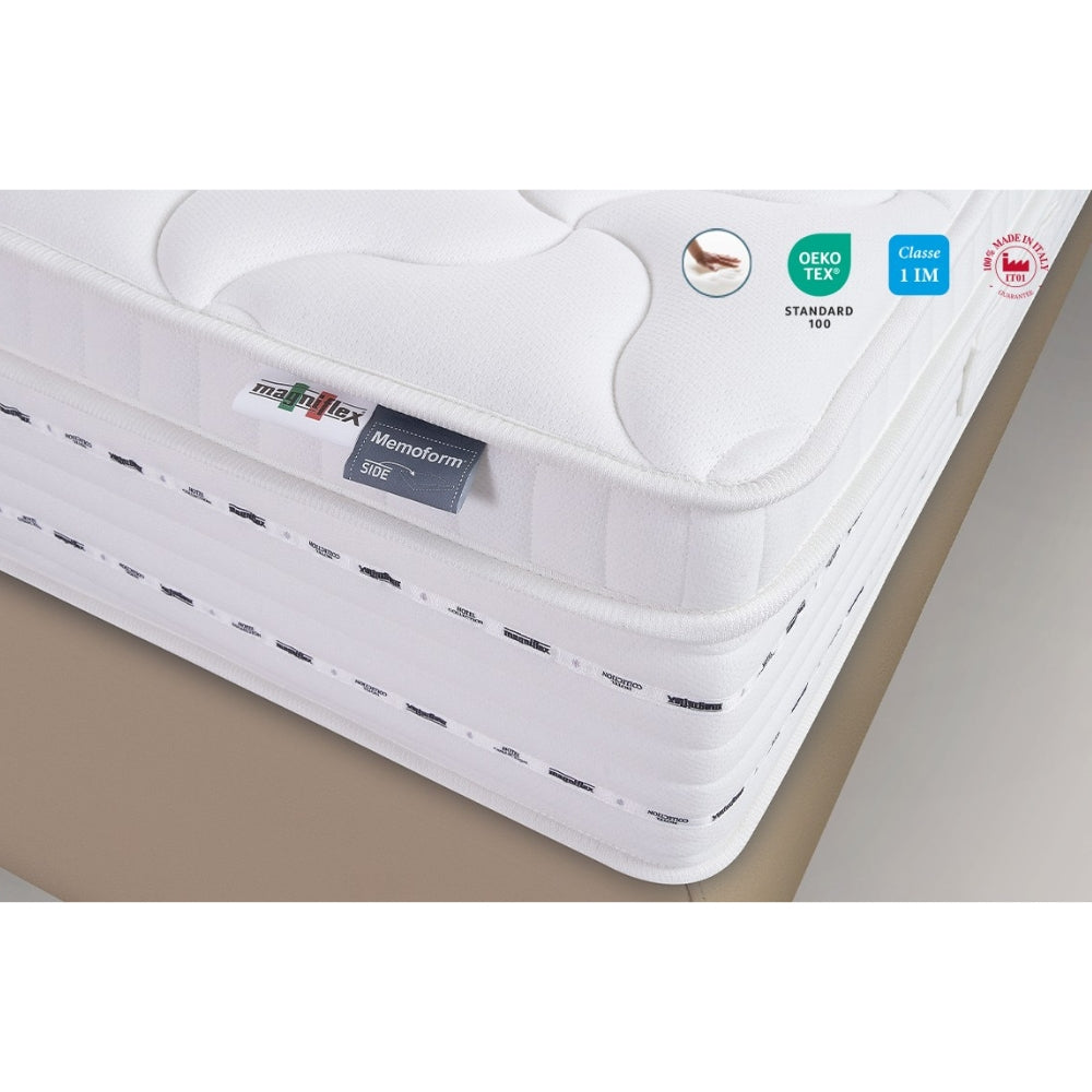 Magniflex Materasso Hotel Forte dei Marmi ignifugo con Molle Insacchettate + Memoform Anatomico Made in Italy (H 29 o 31 cm)