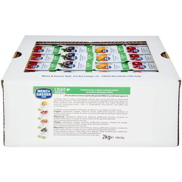 Assortimento 100 Marmellate Monoporzione Light alla Stevia Menz&Gasser 4 Gusti