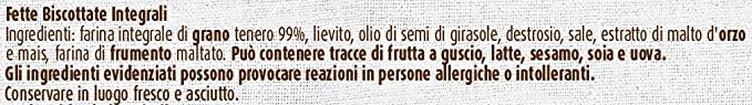 Fette Biscottate Monodose Mulino Bianco Integrali 100 Confezioni