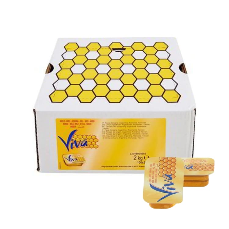 Miele Millefiori Viva Box da 100 vaschette per Hotel e B&B