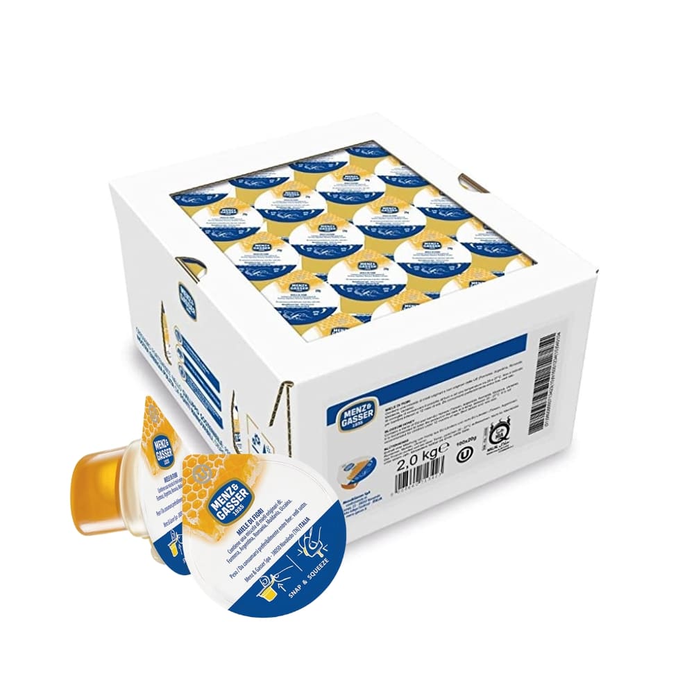 Miele Millefiori Monoporzione 100 vaschette Menz&Gasser