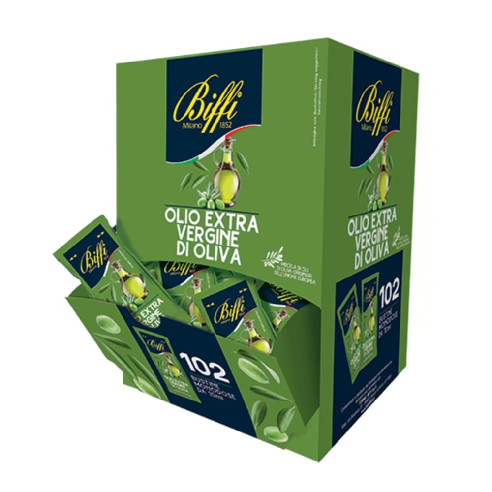 Biffi Olio Extra Vergine di Oliva monodose 102 bustine monoporzione da 10 ml