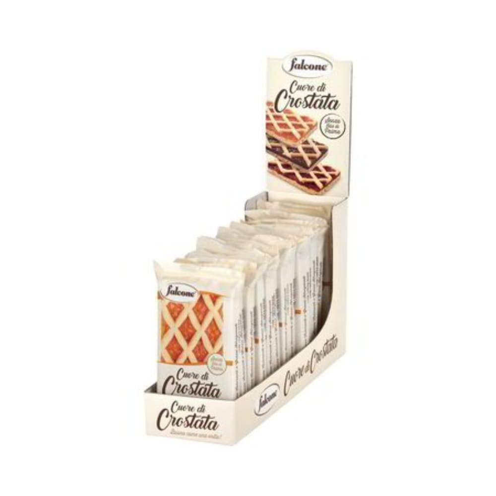 Trancio di Crostata Albicocca/Pesca Falcone Monoporzione 60 gr Confezione da 13