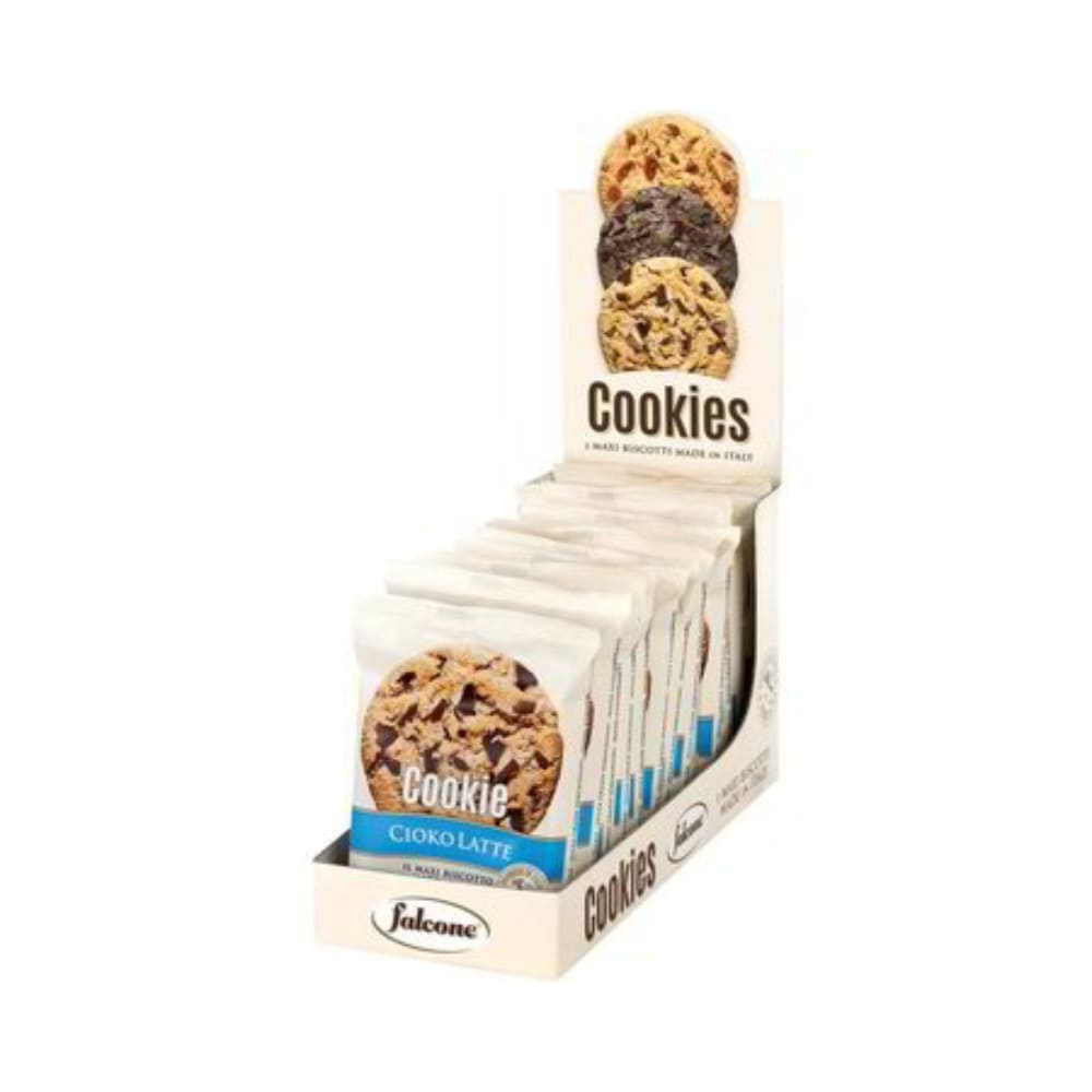 Maxi Biscotto Cookies Ciokolatte Falcone Monoporzione 50 gr Confezione da 13