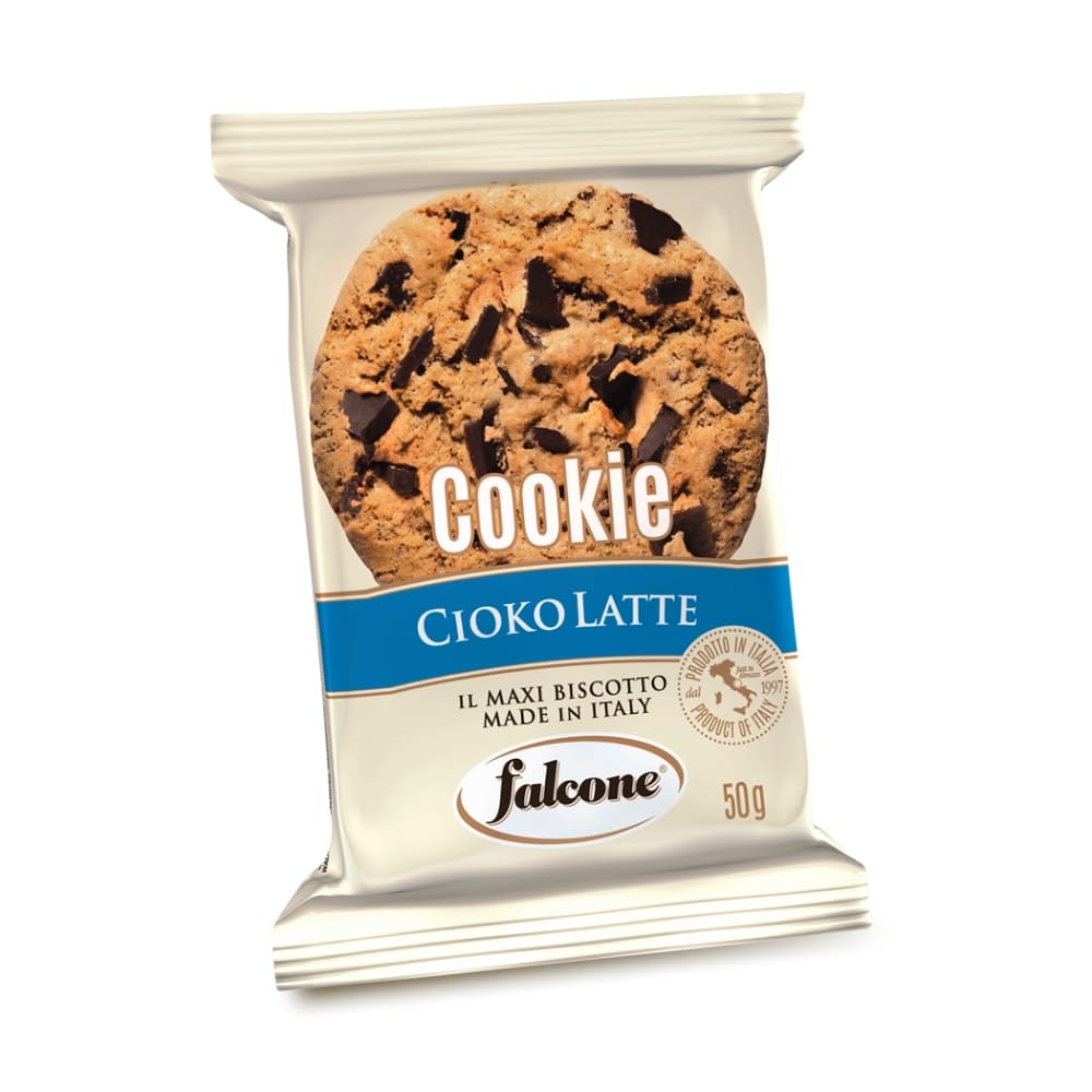 Maxi Biscotto Cookies Ciokolatte Falcone Monoporzione 50 gr Confezione da 13