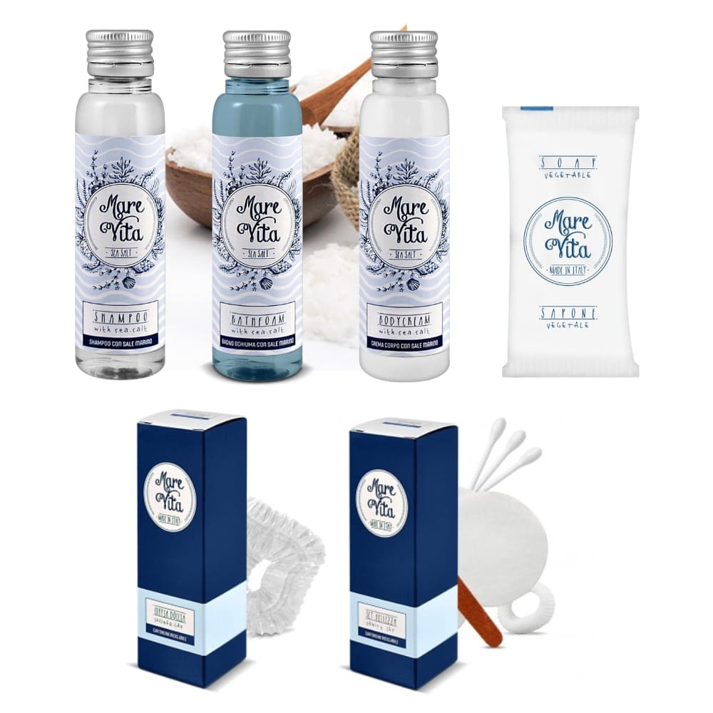 Kit Cortesia Hotel Lusso Marevita Premium con Sale Marino