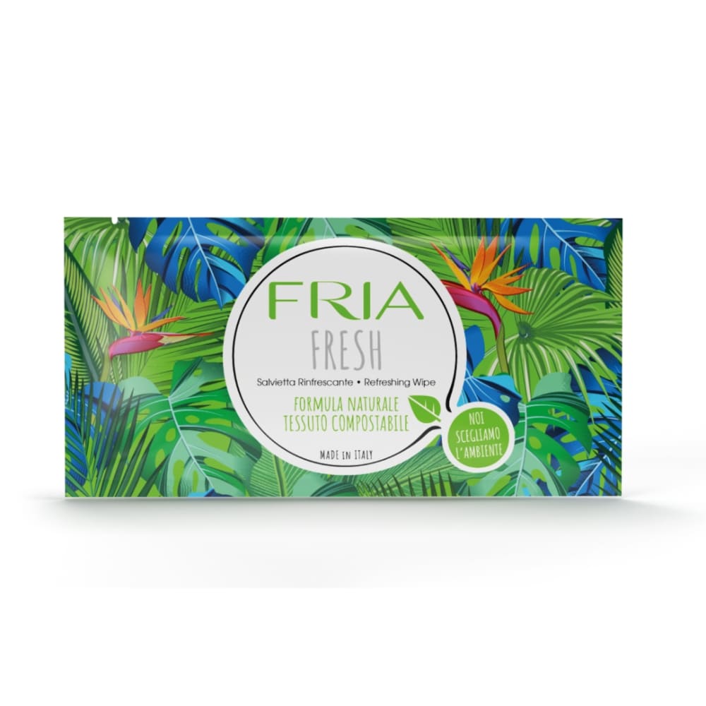 Set of 100 Fria Fresh Cleansing and Refreshing Wipes in compostable fabric