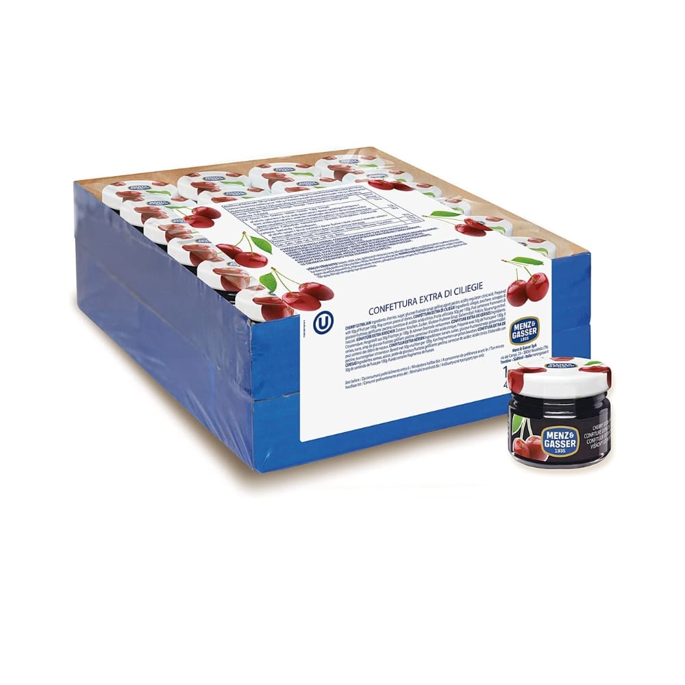 Confettura Extra di Ciliegie Monodose Menz & Gasser 48 vasetti per 28 gr