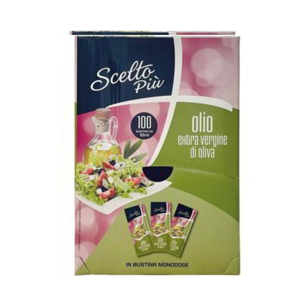 Scelto Più Olio Extra Vergine di Oliva monodose 100 bustine monoporzione da 10 ml