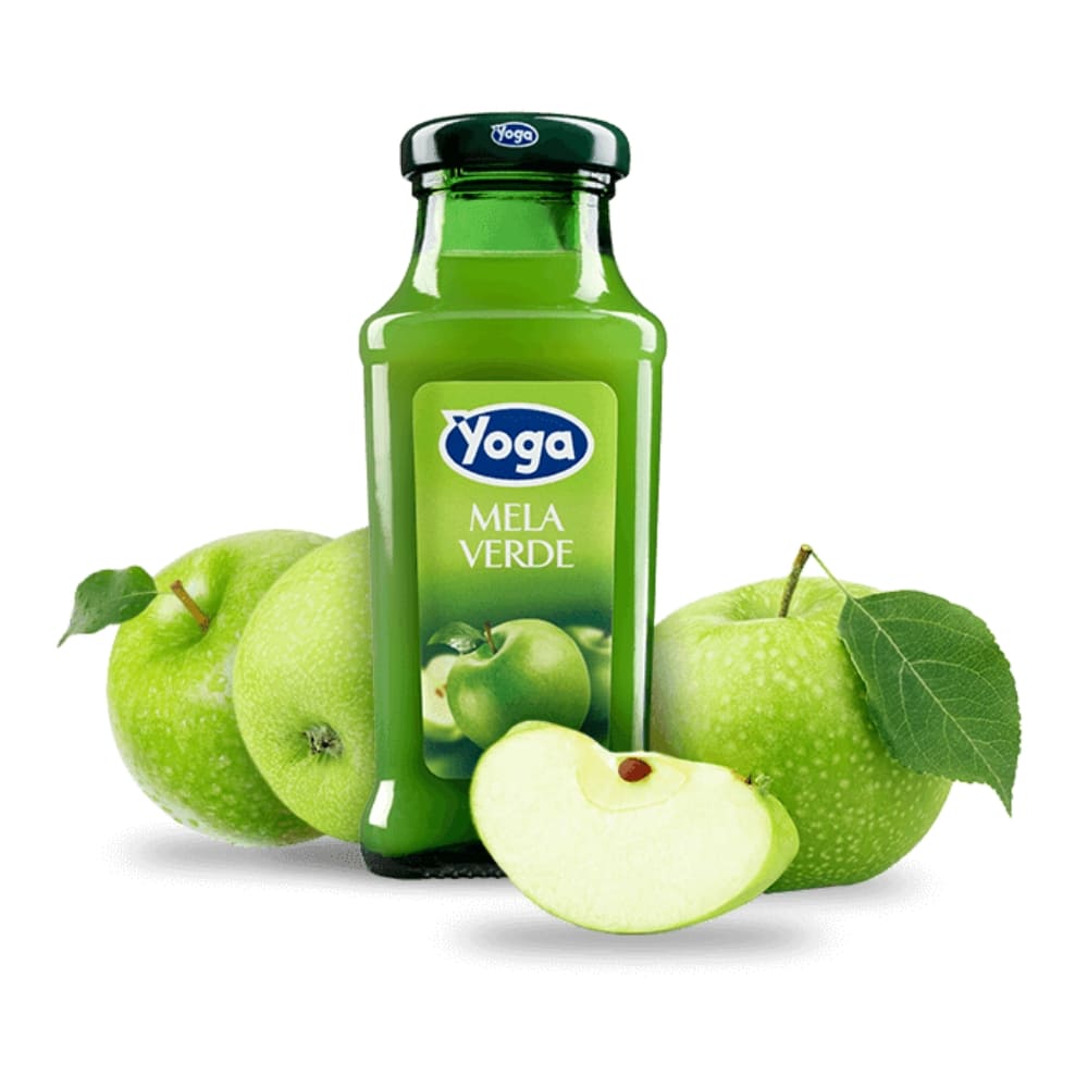 Succo Mela Verde Yoga in vetro Minibar Hotel e B&B Confezione da 24