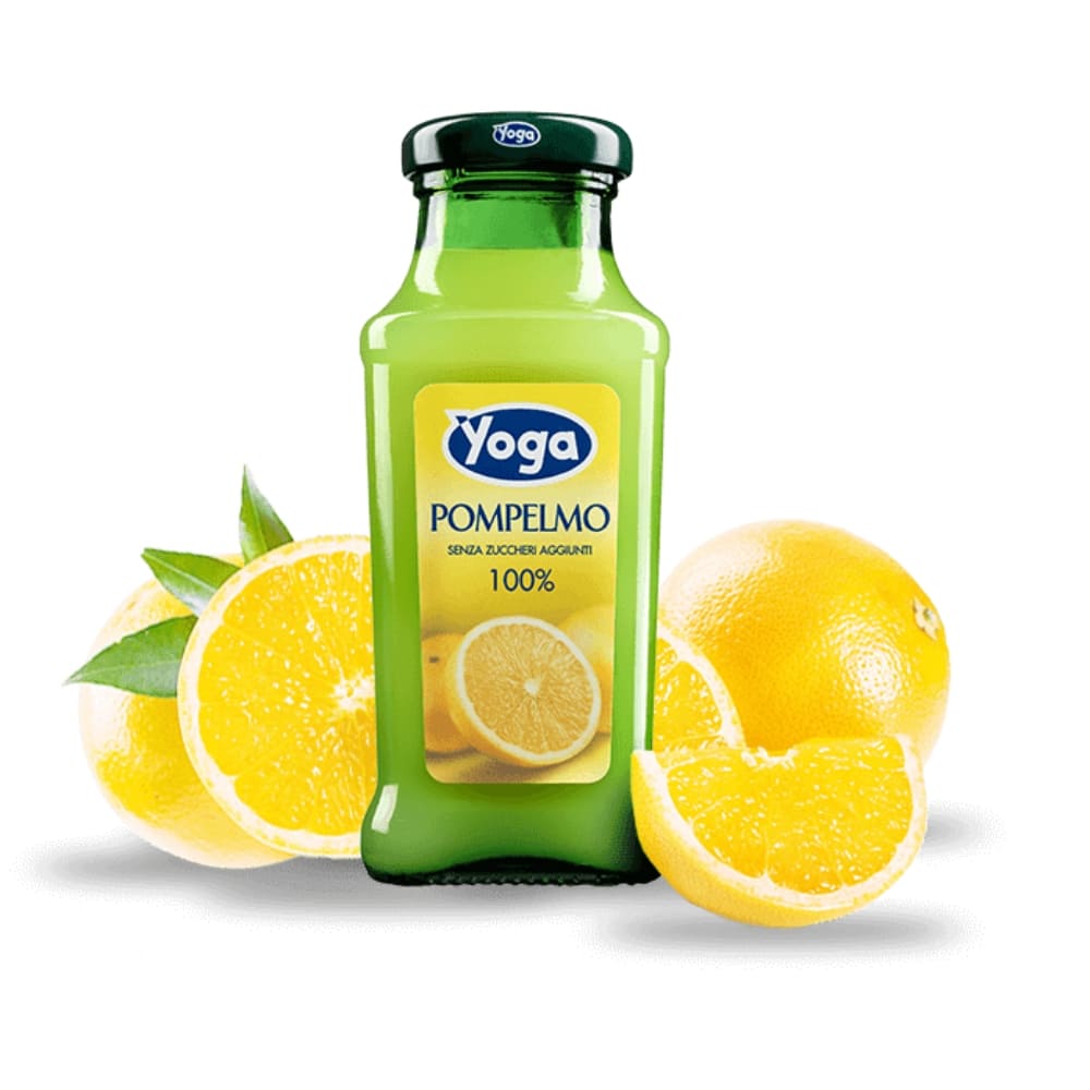 Succo Pompelmo Yoga in vetro Minibar Hotel e B&B Confezione da 24
