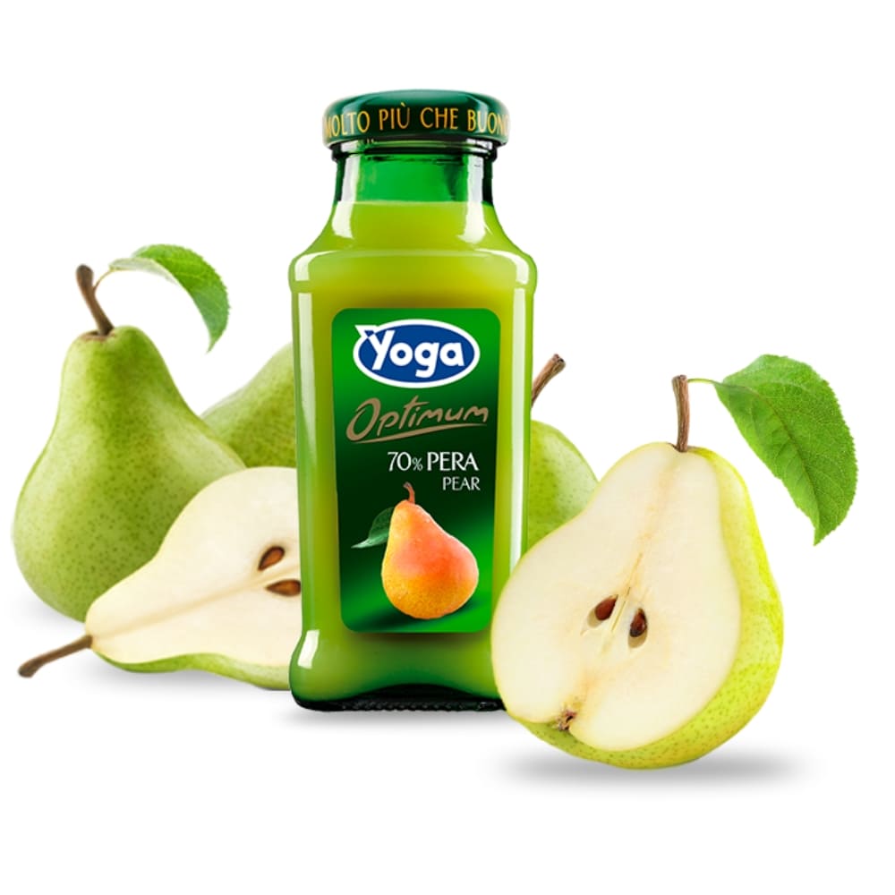 Succo Pera Yoga in vetro Minibar Hotel e B&B Confezione da 24