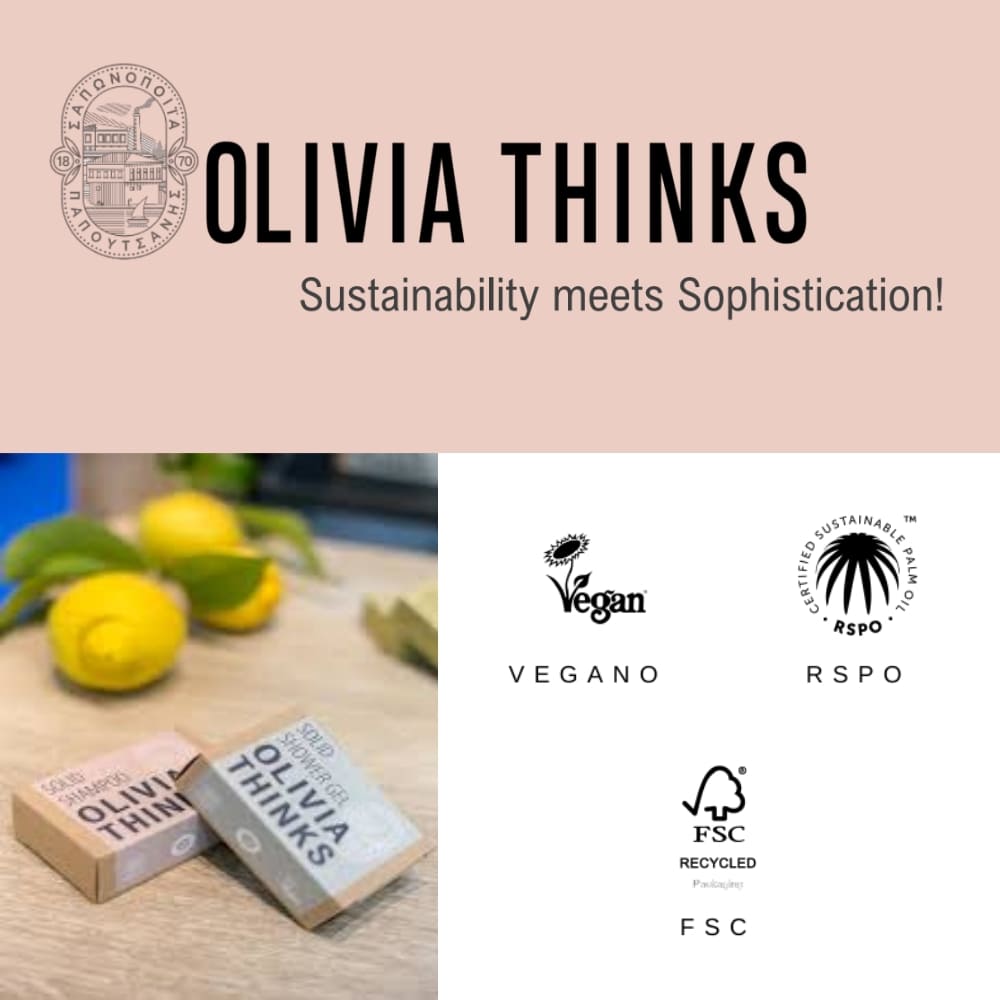 Bagnoschiuma solido Formato Grande waterless Olivia Thinks 30 gr