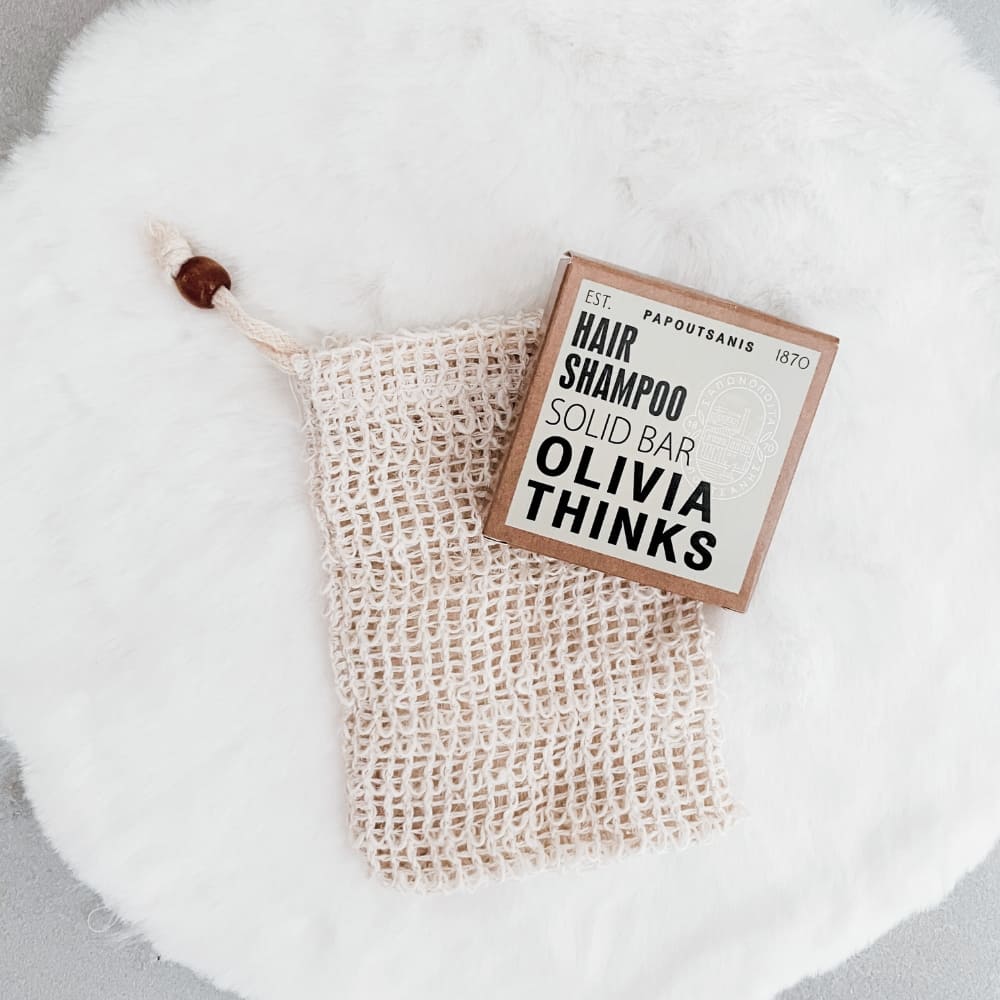 Sacchettino porta sapone solido in cotone naturale