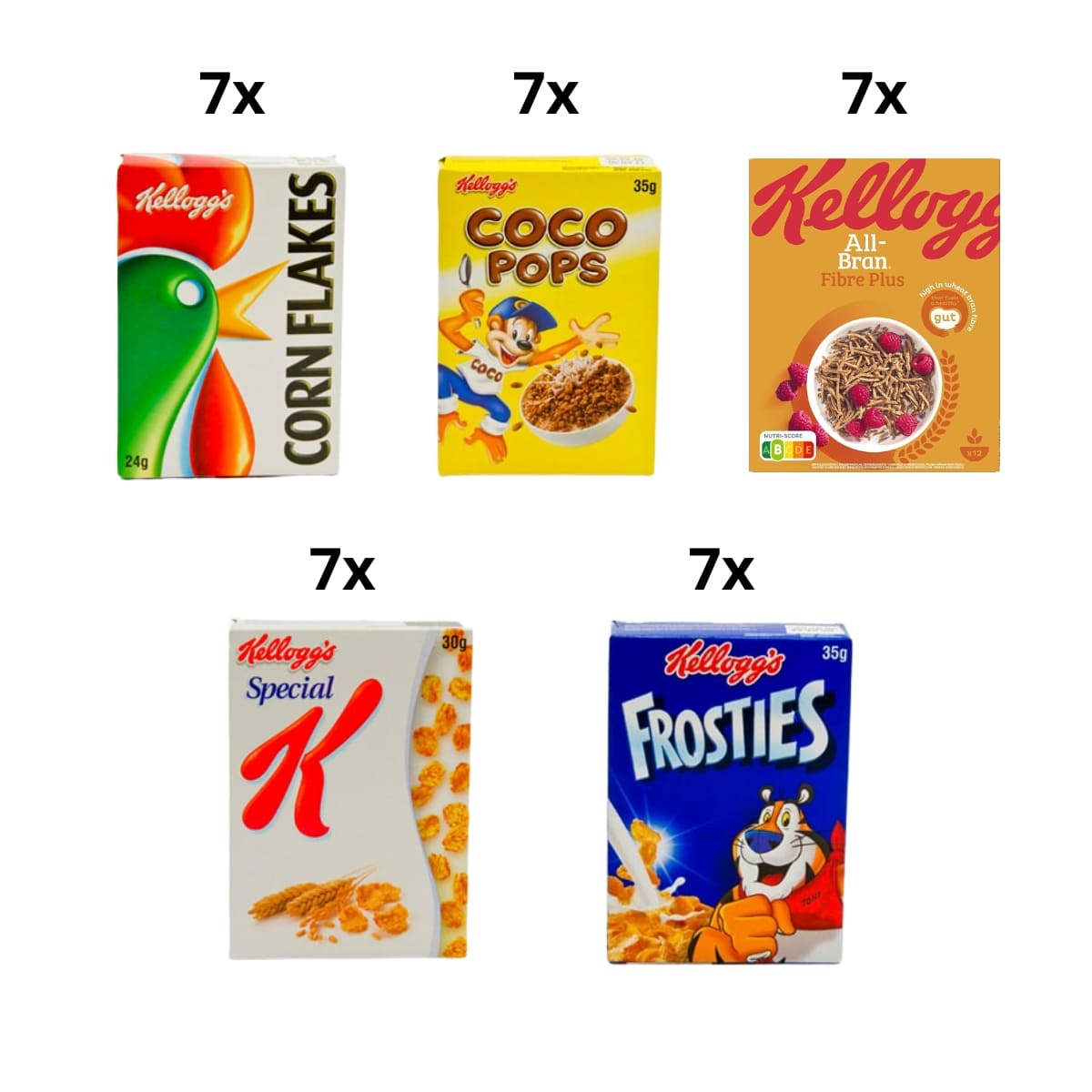 Cereali Monoporzione Kellogg's Cornflakes Mixed Pack 35 confezioni