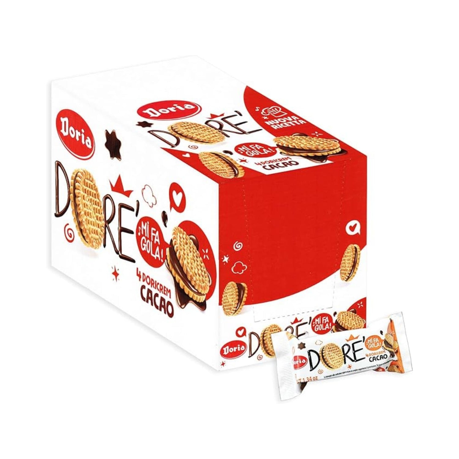 Dorè Doricrem al cacao Doria Biscotti Frollini Monoporzione per Hotel e B&B