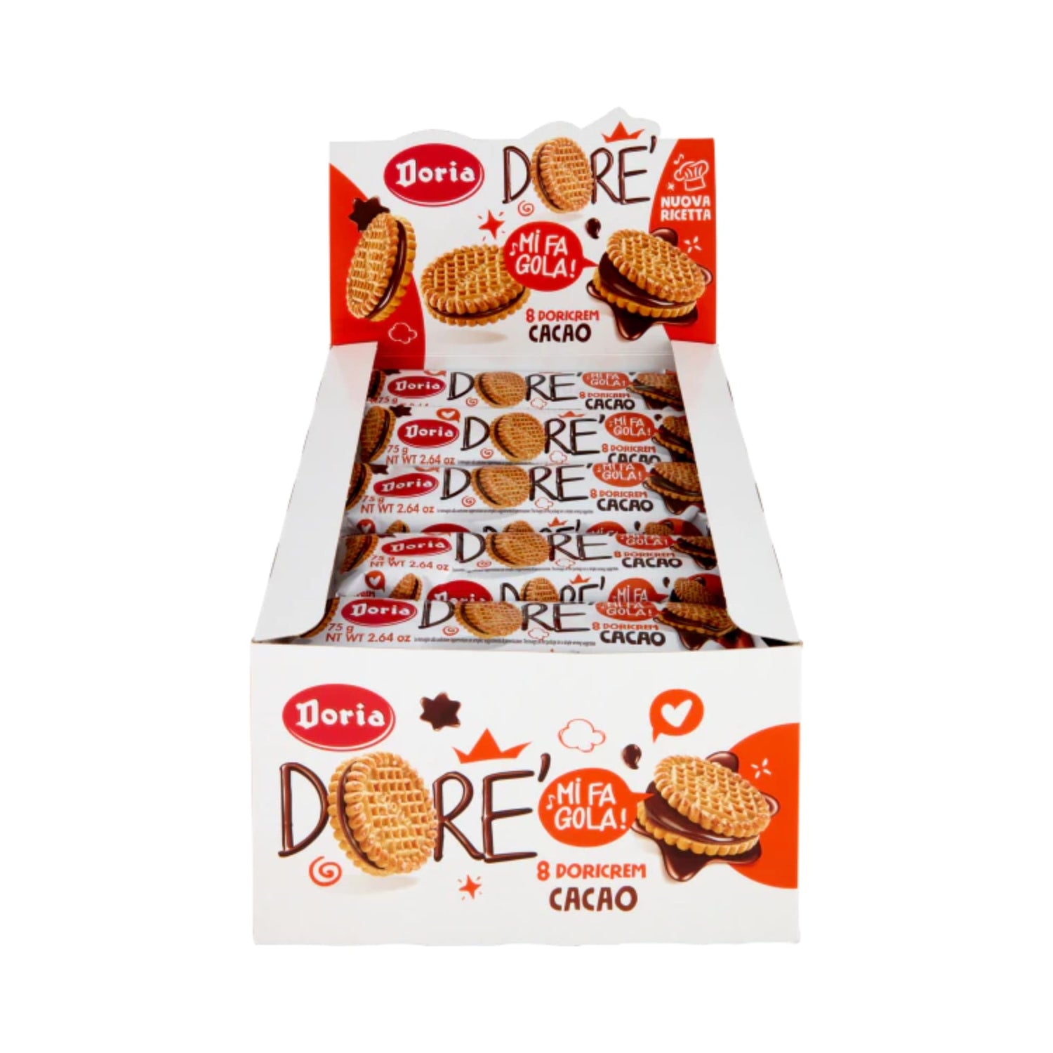 Dorè Doricrem al cacao Doria Biscotti Frollini Monoporzione per Hotel e B&B