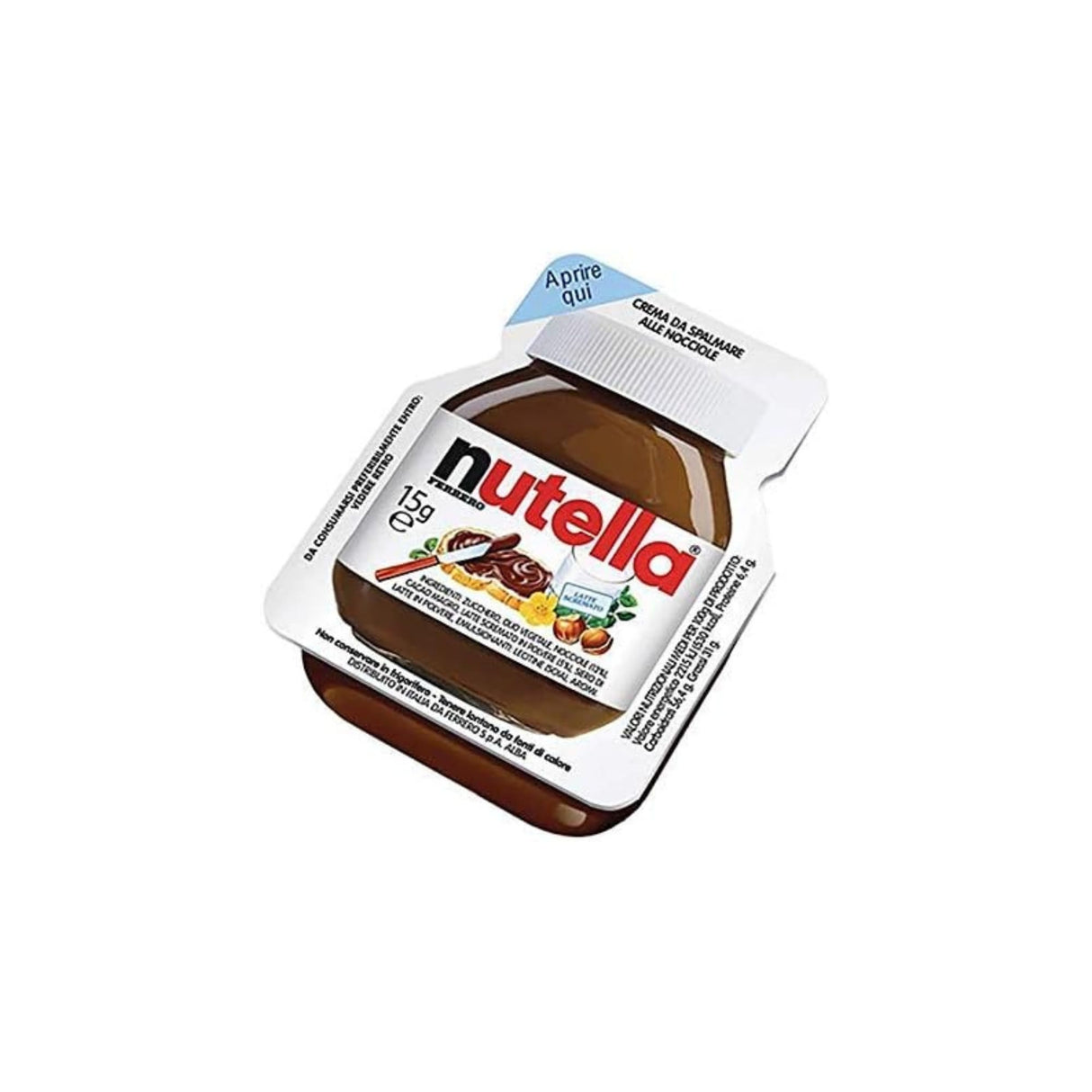 Vaschetta Monodose Nutella 120 confezioni da 15 gr