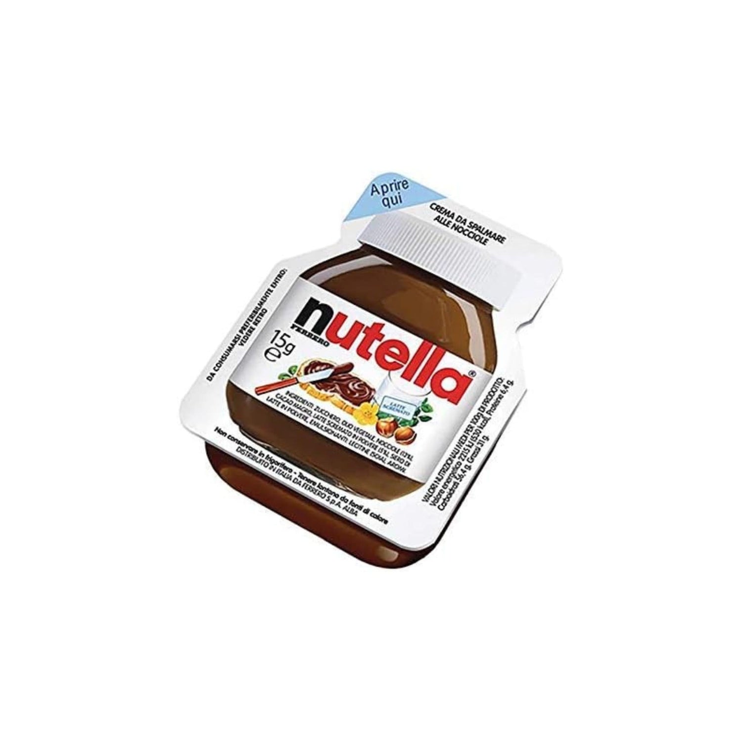 Vaschetta Monodose Nutella 120 confezioni da 15 gr