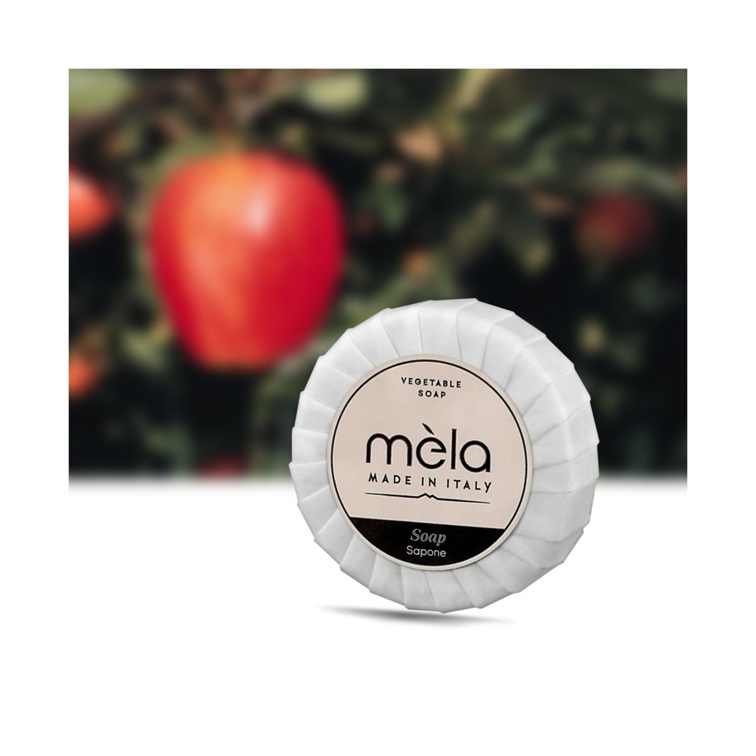 Single-dose pleated apple soap 30 gr