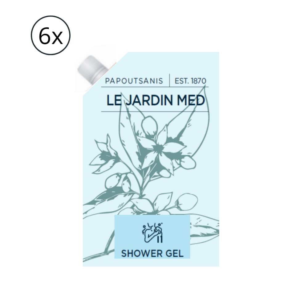 Maxi Ricarica Bagnoschiuma Le Jardin Med 6 x 1100 ml