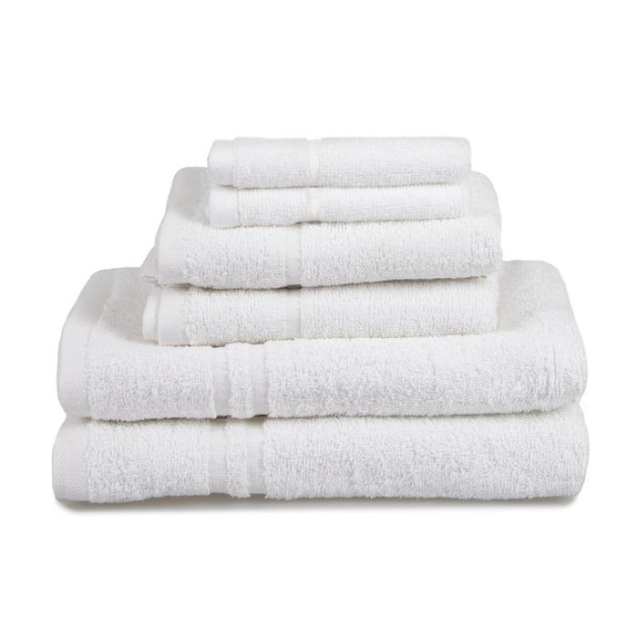 Set da 6 Asciugamani Hotel Essentials Alta Qualità 400 gr/mq