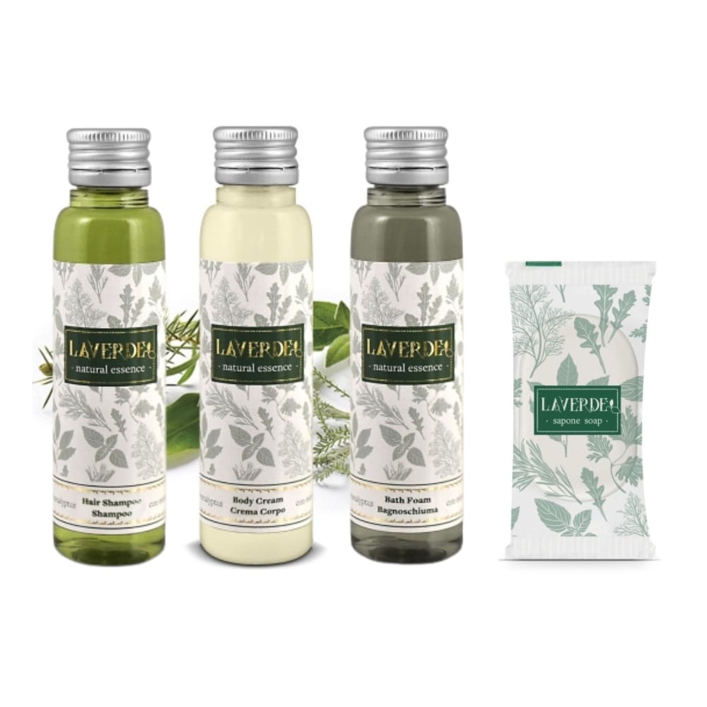 Kit Cortesia Laverde confezionato con sacchettino in organza bianco