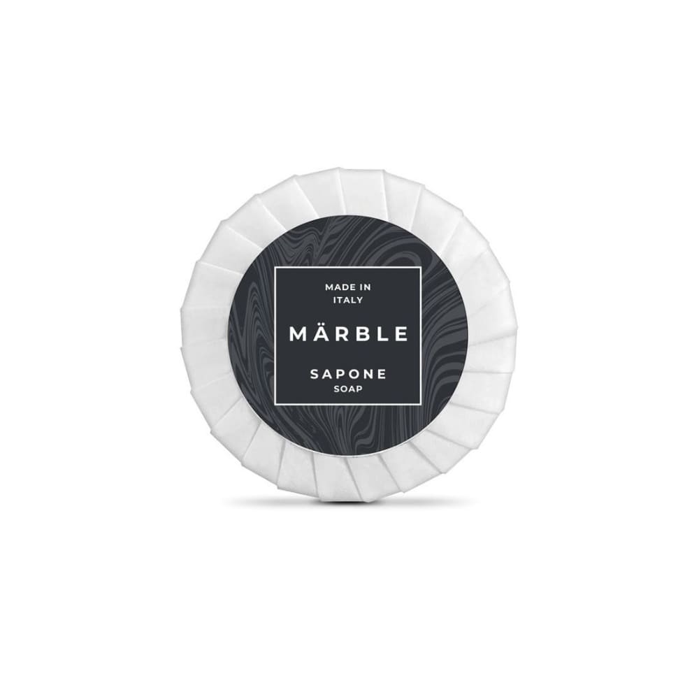 Pleated soap courtesy line Marble 15 g Made in Italy