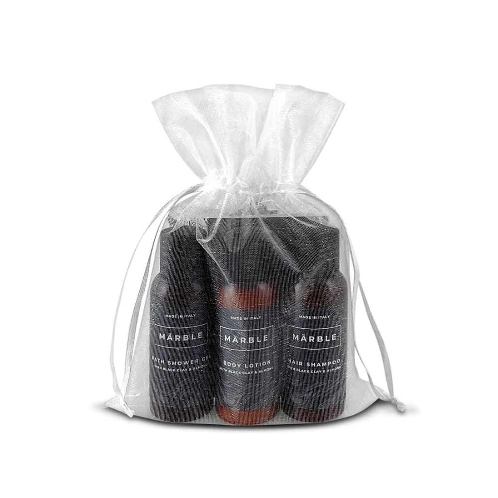 Courtesy Kit Marble Made in Italy packaged with an organza bag