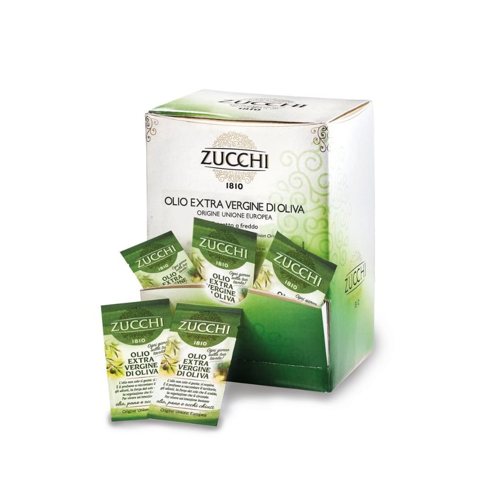 Espositore Olio Extra Vergine di Oliva 100 bustine monodose Zucchi