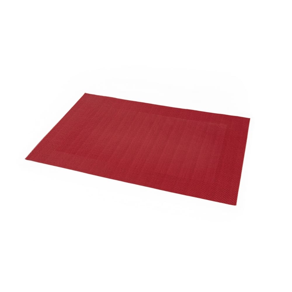 Set da 4 tovagliette all'americana in vinile Bordeaux