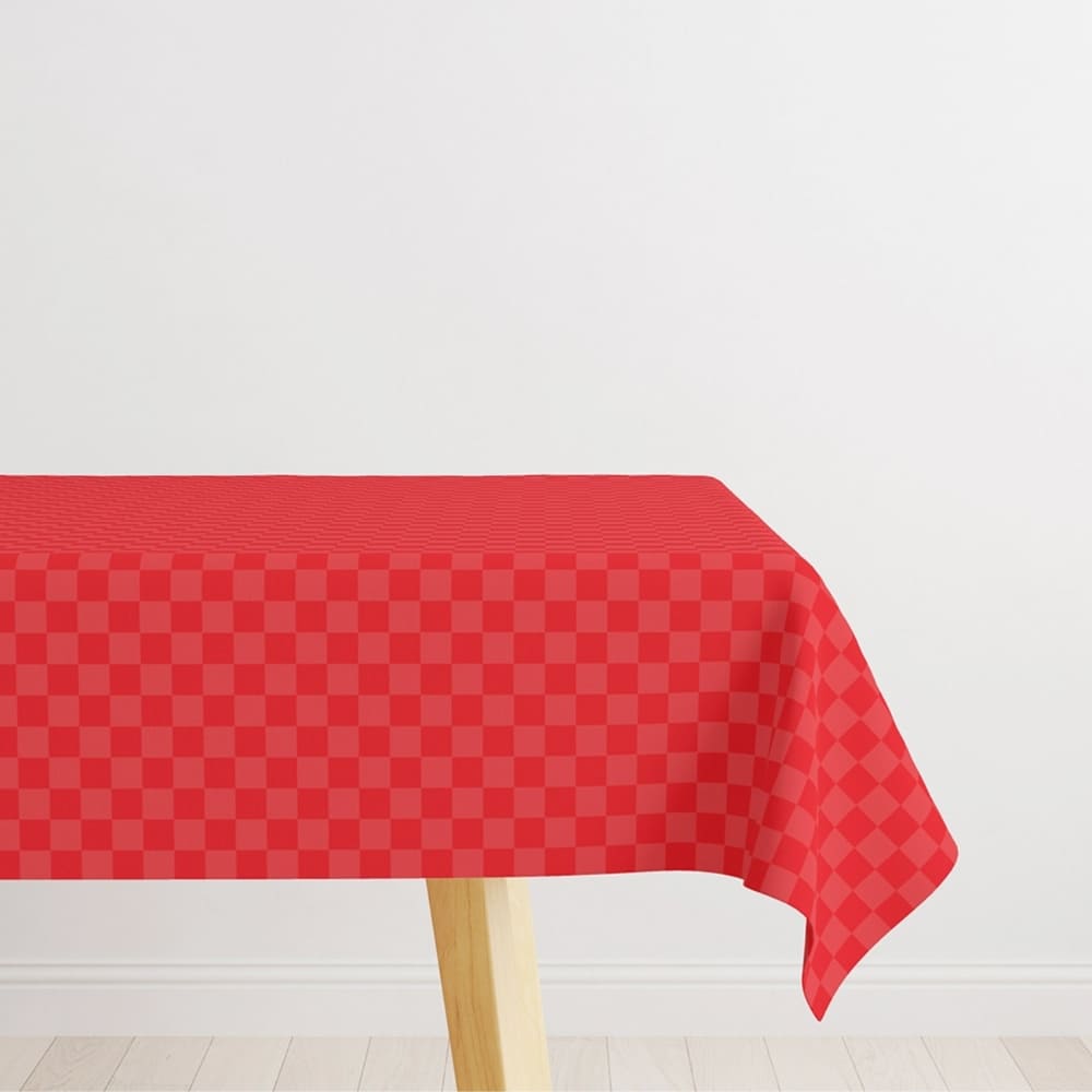 Stain-resistant tablecloth Square 4 places Bordeaux