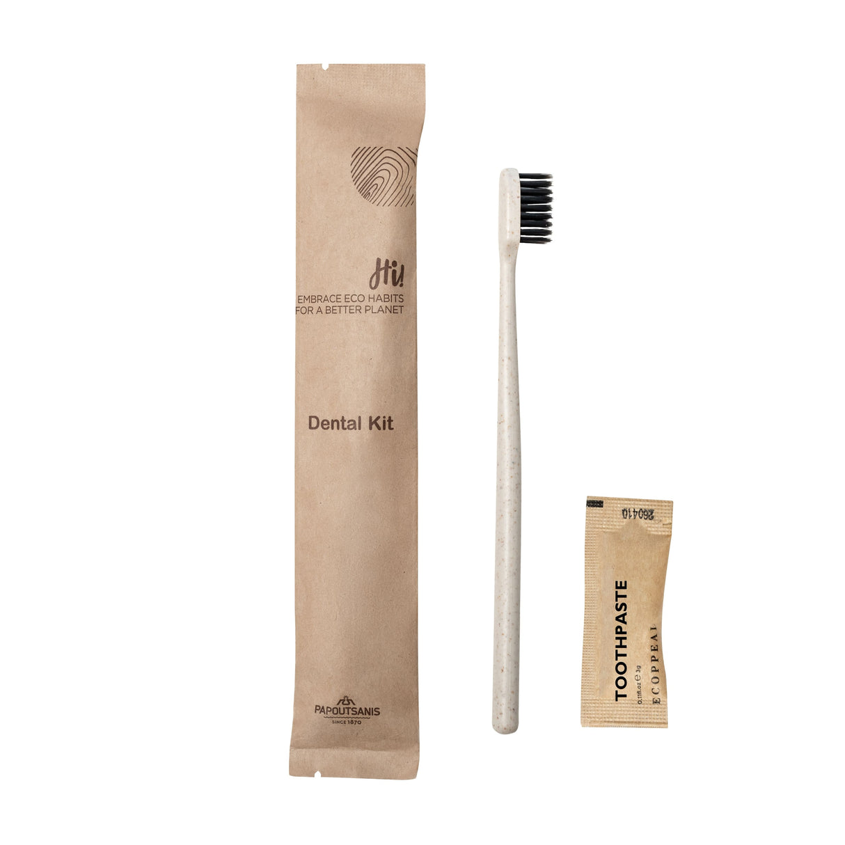 Dental Kit Hotel Amenities Eco-friendly in carta kraft
