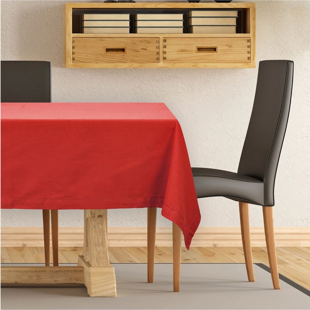 Tovaglia in puro cotone Bordeaux da 4, 6, 12 o 16 posti