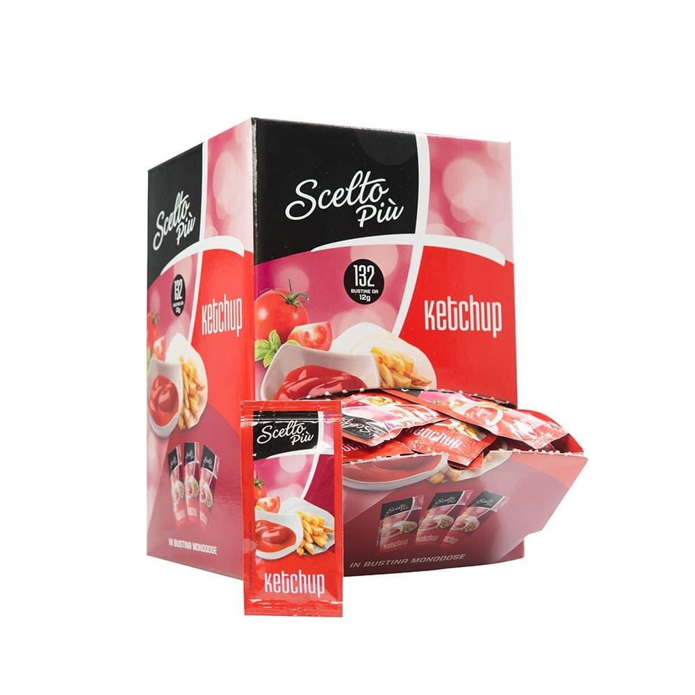 Scelto Più Ketchup Nature 100 bustine monoporzione da 12 g