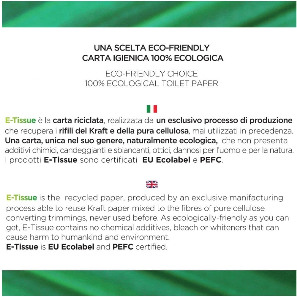 Carta Igienica Fascettata 100% Ecologica 40 Rotoli