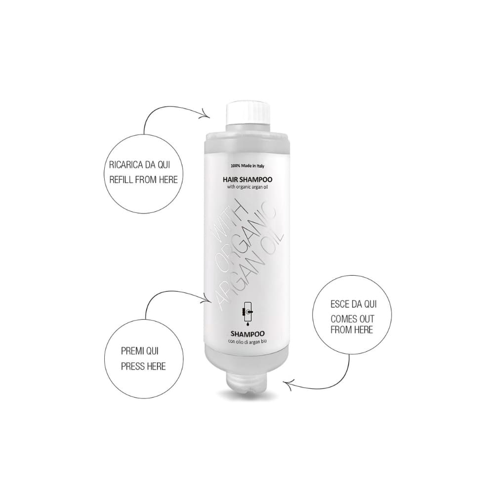 Shampoo dispenser soft touch Easy Argan 320 ml Confezione da 20 flaconi