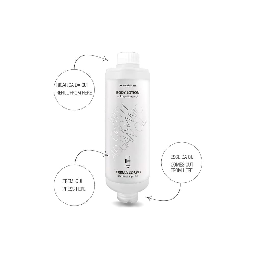 Crema Corpo dispenser soft touch Easy Argan 320 ml Confezione da 20 flaconi